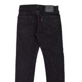 LEVI'S 502 Jeans Mens Black Regular Tapered W28 L27