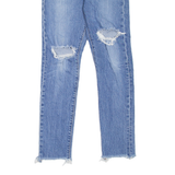 LEVI'S 501S Jeans Distressed Womens Blue Skinny Straight Stone Wash W25 L28