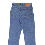 LEVI'S 501 Jeans Premium Distressed Womens Blue Regular Straight W25 L28