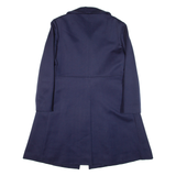 Womens Overcoat Coat Blue Knit Wool M