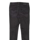 LEVI'S 711 Distressed Womens Jeans Black Slim Skinny W26 L27