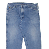 DICKIES Workwear Mens Jeans Blue Regular Straight Stone Wash W38 L28