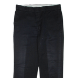 DICKIES Mens Trousers Black Regular Straight W38 L30