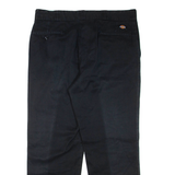DICKIES Mens Trousers Black Regular Straight W38 L30