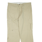 DICKIES Cargo Mens Trousers Beige Regular Straight W40 L34