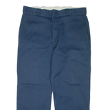 DICKIES Mens Trousers Blue Regular Tapered W36 L29