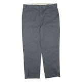 DICKIES Mens Trousers Grey Regular Tapered W38 L30