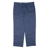 DICKIES Mens Trousers Blue Regular Tapered W38 L30