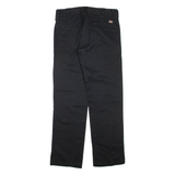 DICKIES Mens Trousers Black Regular Straight W30 L32