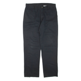 DICKIES Mens Trousers Black Regular Straight W34 L32