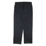 DICKIES Mens Trousers Black Regular Straight W34 L32