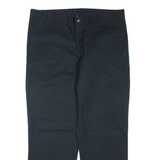 DICKIES Mens Trousers Black Regular Tapered W38 L30
