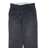 DICKIES Mens Trousers Black Regular Straight W32 L30