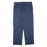 DICKIES Mens Trousers Blue Regular Straight W36 L32