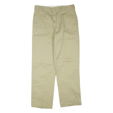 DICKIES Mens Trousers Beige Regular Straight W34 L32