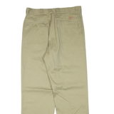 DICKIES Mens Trousers Beige Regular Straight W34 L32
