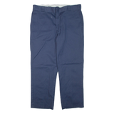 DICKIES Mens Trousers Blue Regular Tapered W38 L29