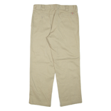 DICKIES Mens Trousers Brown Regular Straight W36 L30