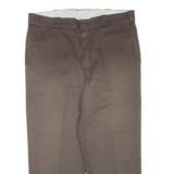DICKIES Mens Trousers Brown Regular Tapered W38 L27