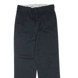DICKIES Mens Trousers Black Regular Straight W32 L32