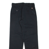 DICKIES Mens Trousers Black Regular Straight W32 L32
