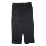 DICKIES Mens Trousers Black Regular Straight W38 L30