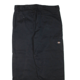 DICKIES Mens Trousers Black Regular Straight W38 L30