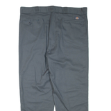 DICKIES Mens Trousers Grey Regular Tapered W40 L30