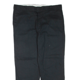 DICKIES Mens Trousers Black Regular Tapered W40 L30