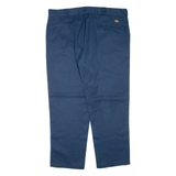 DICKIES Mens Trousers Blue Regular Tapered W42 L30