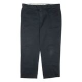 DICKIES Mens Trousers Black Regular Tapered W40 L28
