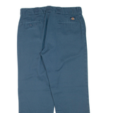 DICKIES Mens Trousers Blue Regular Straight W36 L30