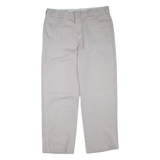 DICKIES Mens Trousers Grey Regular Straight W36 L30