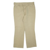 DICKIES Womens Trousers Beige Regular Flared W36 L30