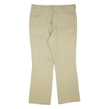 DICKIES Womens Trousers Beige Regular Flared W36 L30