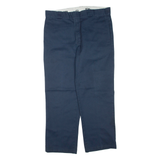 DICKIES Mens Trousers Blue Regular Tapered W36 L30