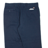 DICKIES Mens Trousers Blue Regular Tapered W40 L24