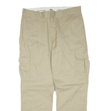 DICKIES Cargo Mens Trousers Beige Regular Straight W36 L32
