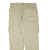 DICKIES Cargo Mens Trousers Beige Regular Straight W36 L32