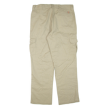 DICKIES Cargo Mens Trousers Beige Regular Straight W36 L32