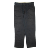 DICKIES Mens Trousers Black Regular Tapered W38 L34