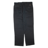 DICKIES Mens Trousers Black Regular Tapered W38 L34