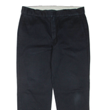 DICKIES Mens Trousers Black Regular Straight W38 L30
