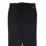 DICKIES Mens Trousers Black Regular Straight W38 L30