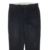 DICKIES Mens Trousers Black Regular Tapered W38 L30