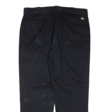 DICKIES Mens Trousers Black Regular Tapered W38 L30