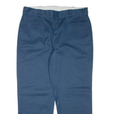 DICKIES Mens Trousers Blue Regular Tapered W36 L30