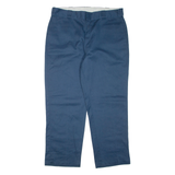 DICKIES Mens Trousers Blue Regular Tapered W36 L30