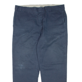 DICKIES Mens Trousers Blue Regular Straight W40 L30