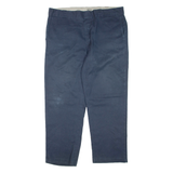 DICKIES Mens Trousers Blue Regular Straight W40 L30